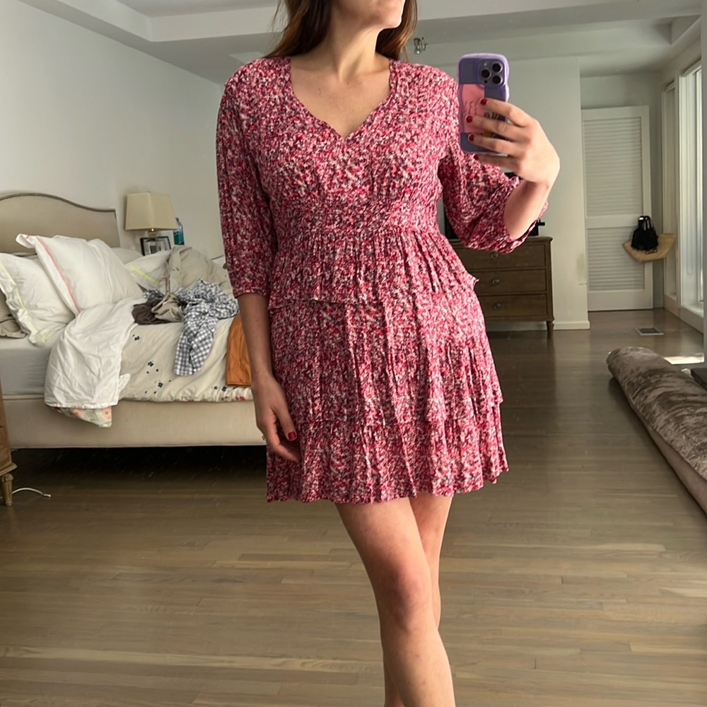 Ba&sh floral cotton dress